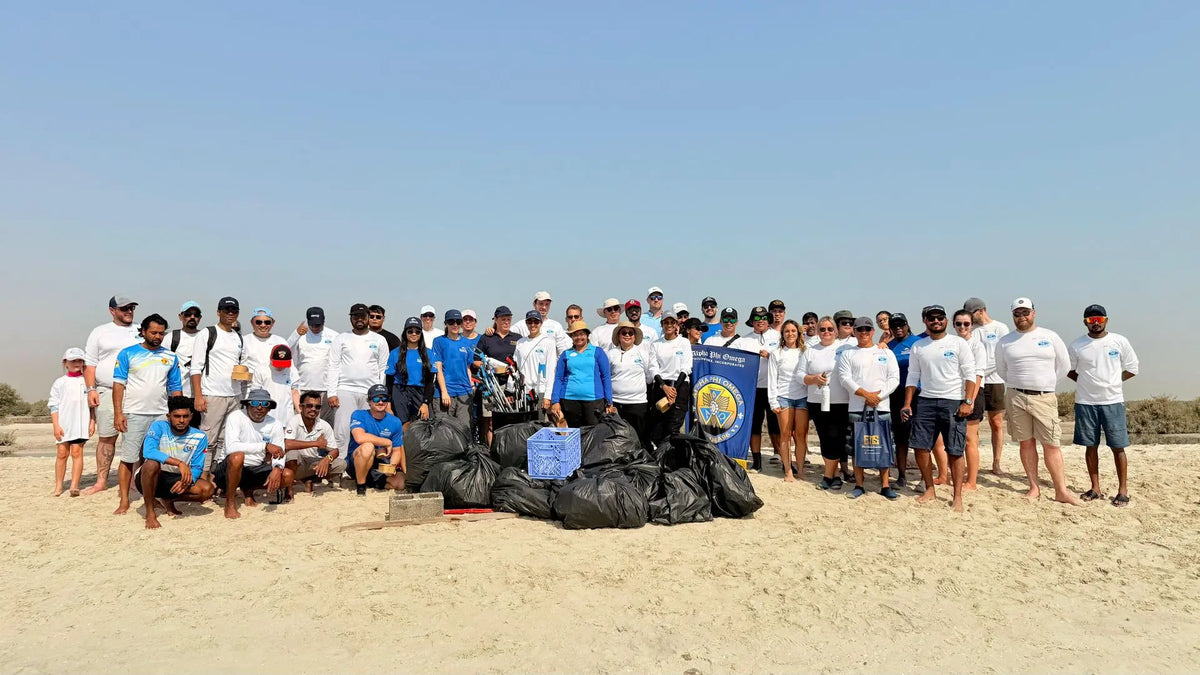 Yas Marina Beach Cleanup Proud Partnership