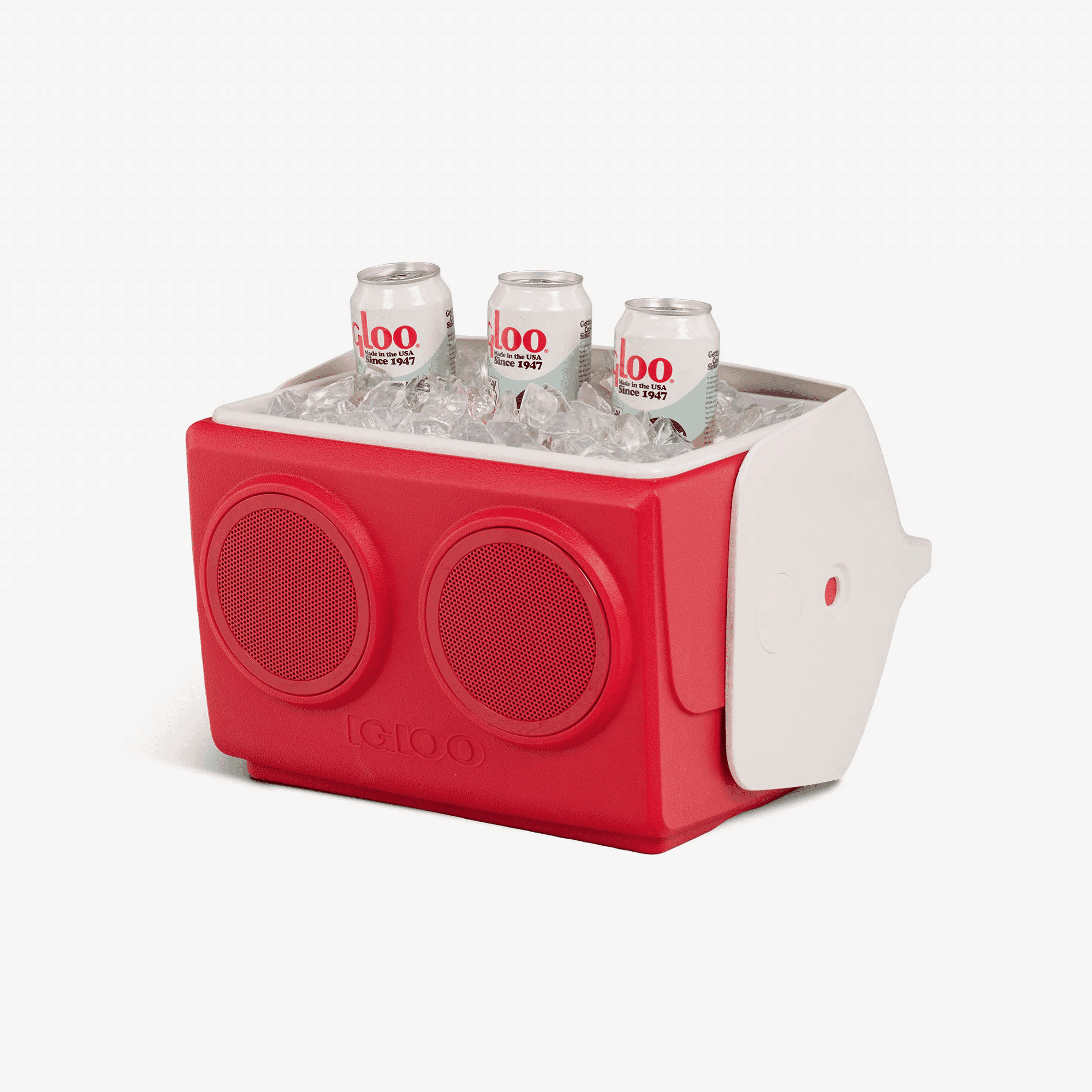 Igloo Playmate Classic Kool Tunes Hard Cooler - Red Star/White