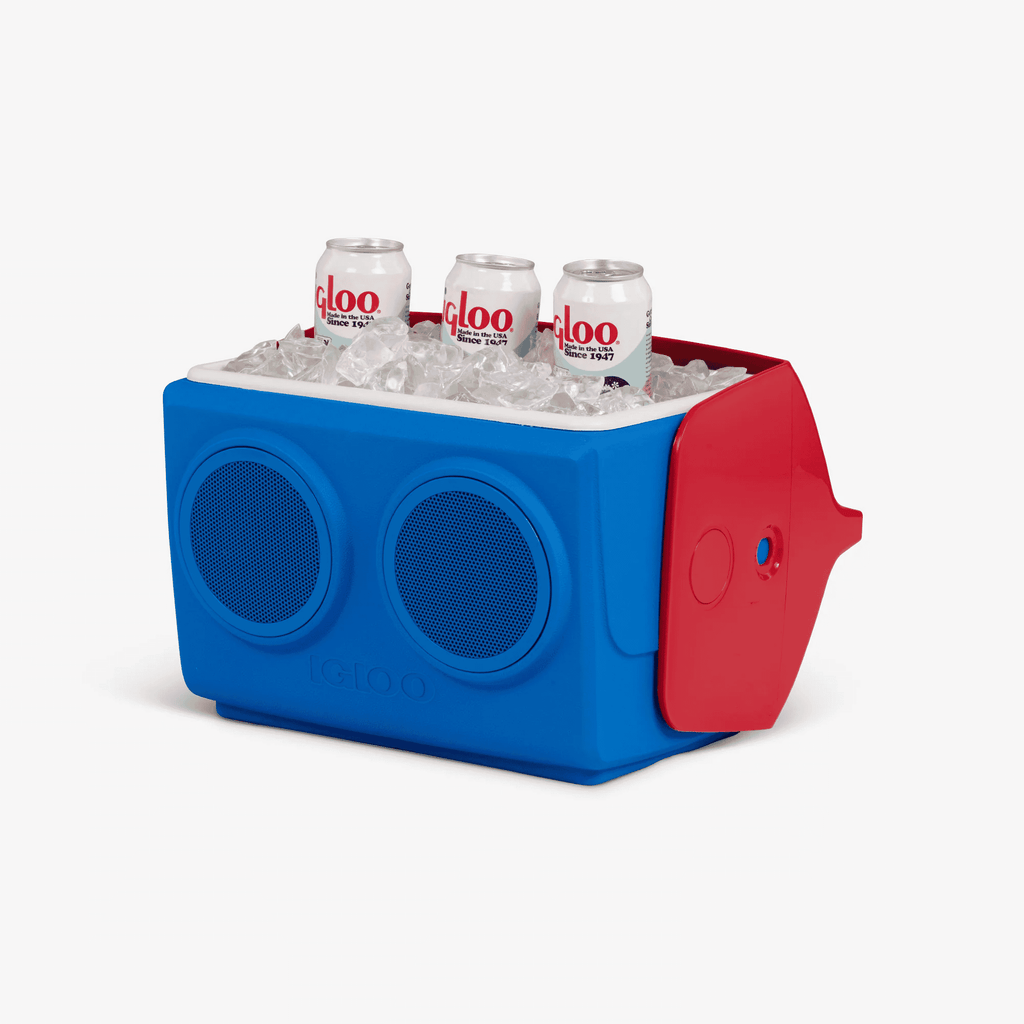 Igloo Playmate Classic Kool Tunes Hard Cooler - Sneaky Blue/Red Star