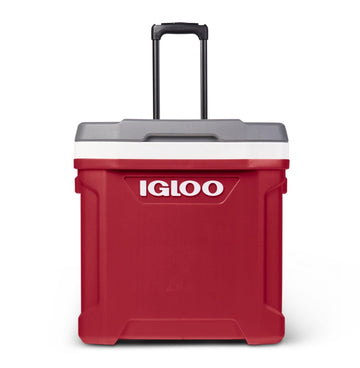Igloo Latitude 60Qt Roller Cooler - Industrial Red / Meteorite (EDC)