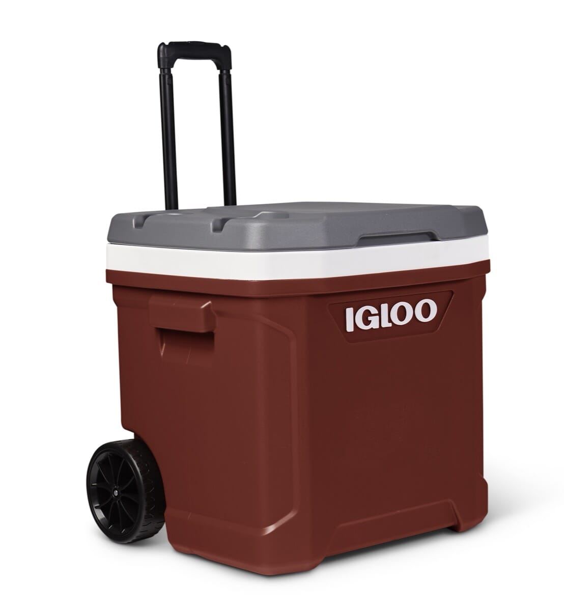 Igloo Latitude 60Qt Roller Cooler - Industrial Red / Meteorite (EDC)