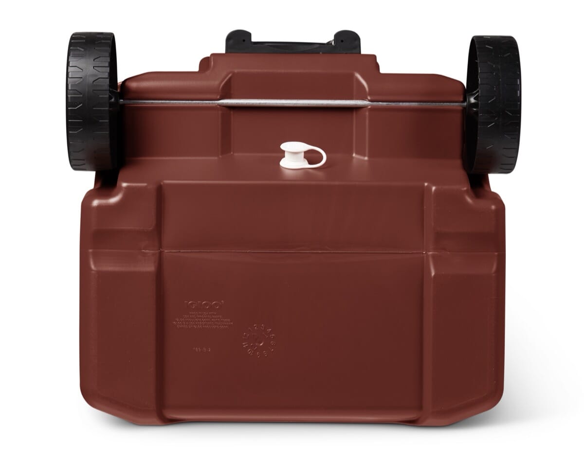 Igloo Latitude 60Qt Roller Cooler - Industrial Red / Meteorite (EDC)