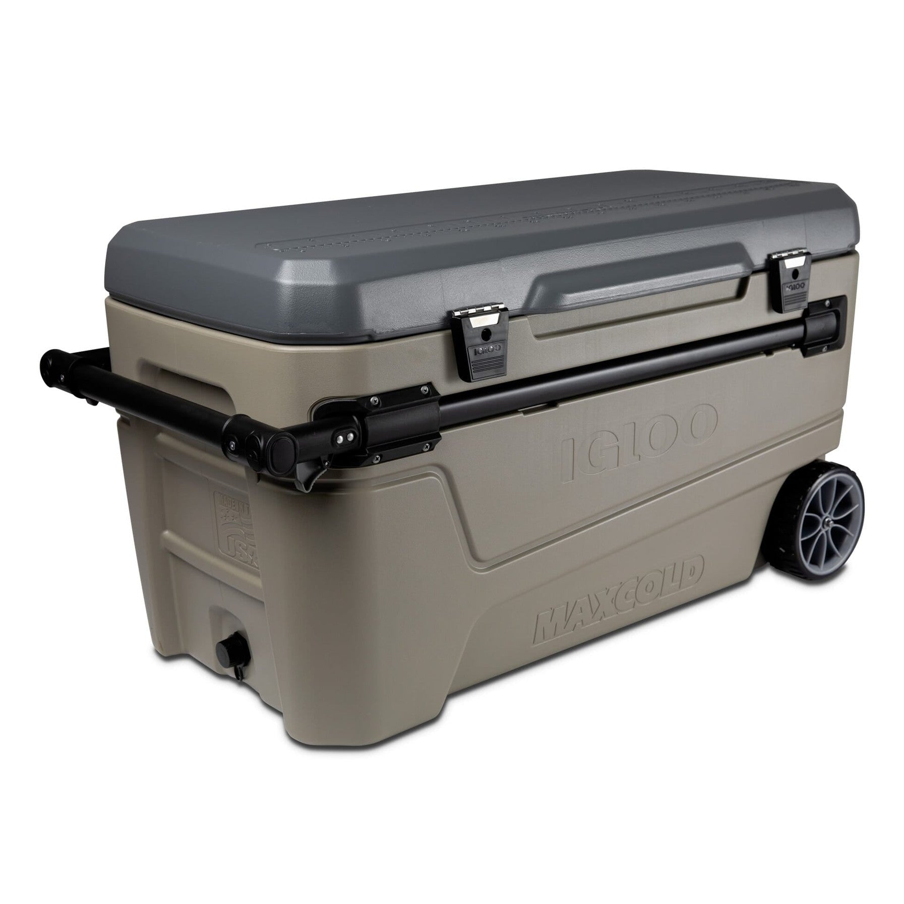 Igloo-sportsman Sunset Glide 110 Cooler Box - Sandstone / Carbonite