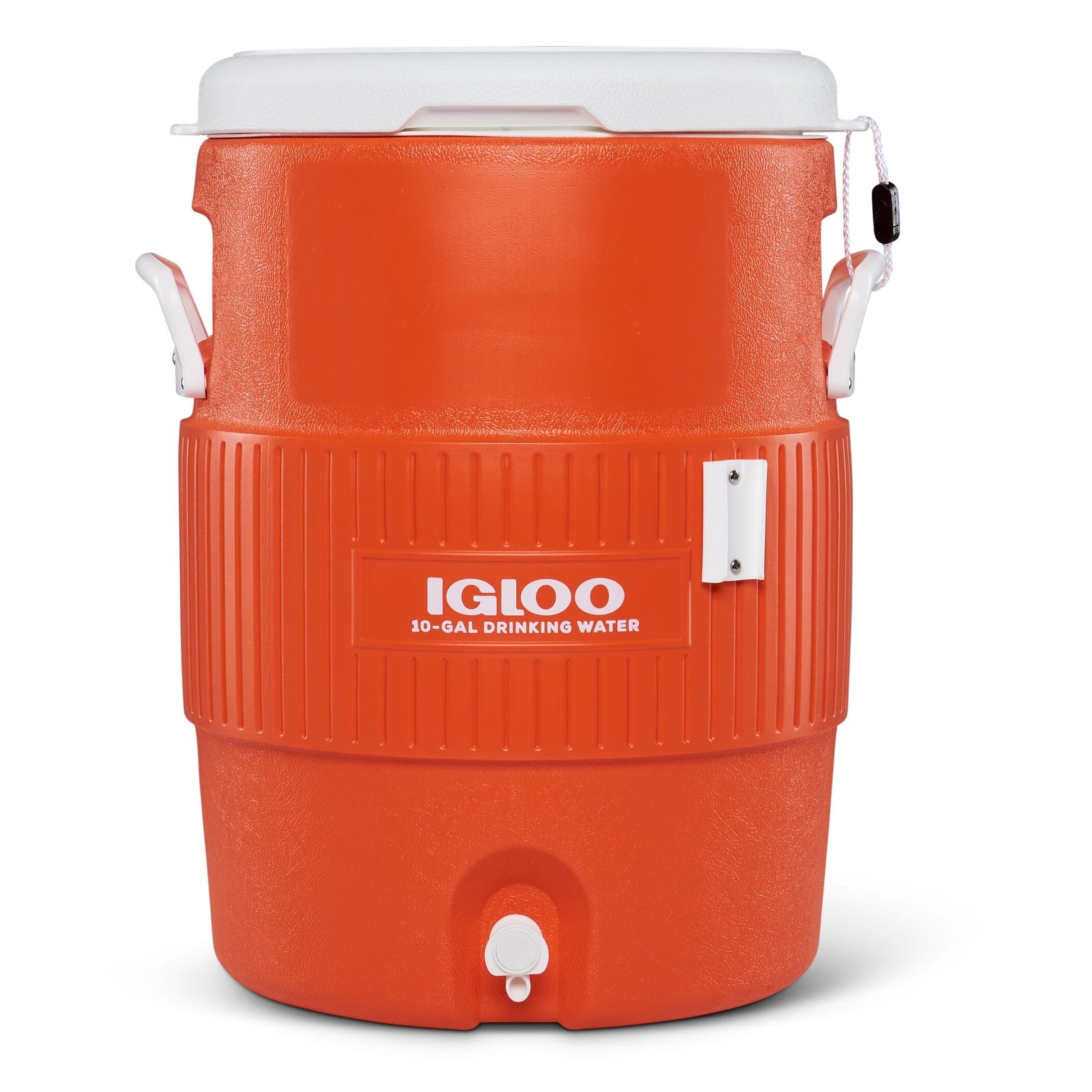 Igloo 10 Gallon Seat Top Water Cooler with Cup Dispenser - Orange