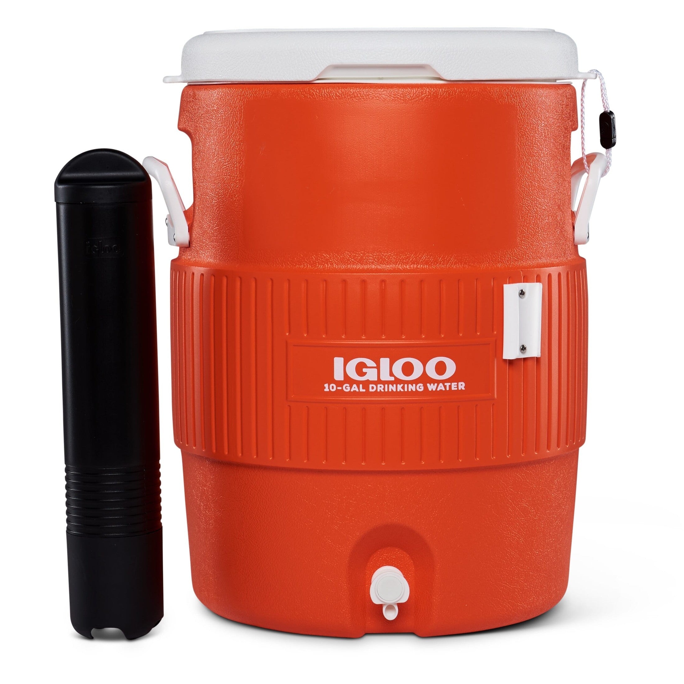 Igloo 10 Gallon Seat Top Water Cooler with Cup Dispenser - Orange