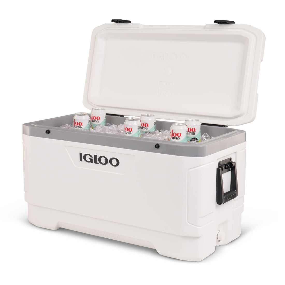 Igloo-latitude Marine Ultra 100 Cooler Box - White / Moonscape Gray