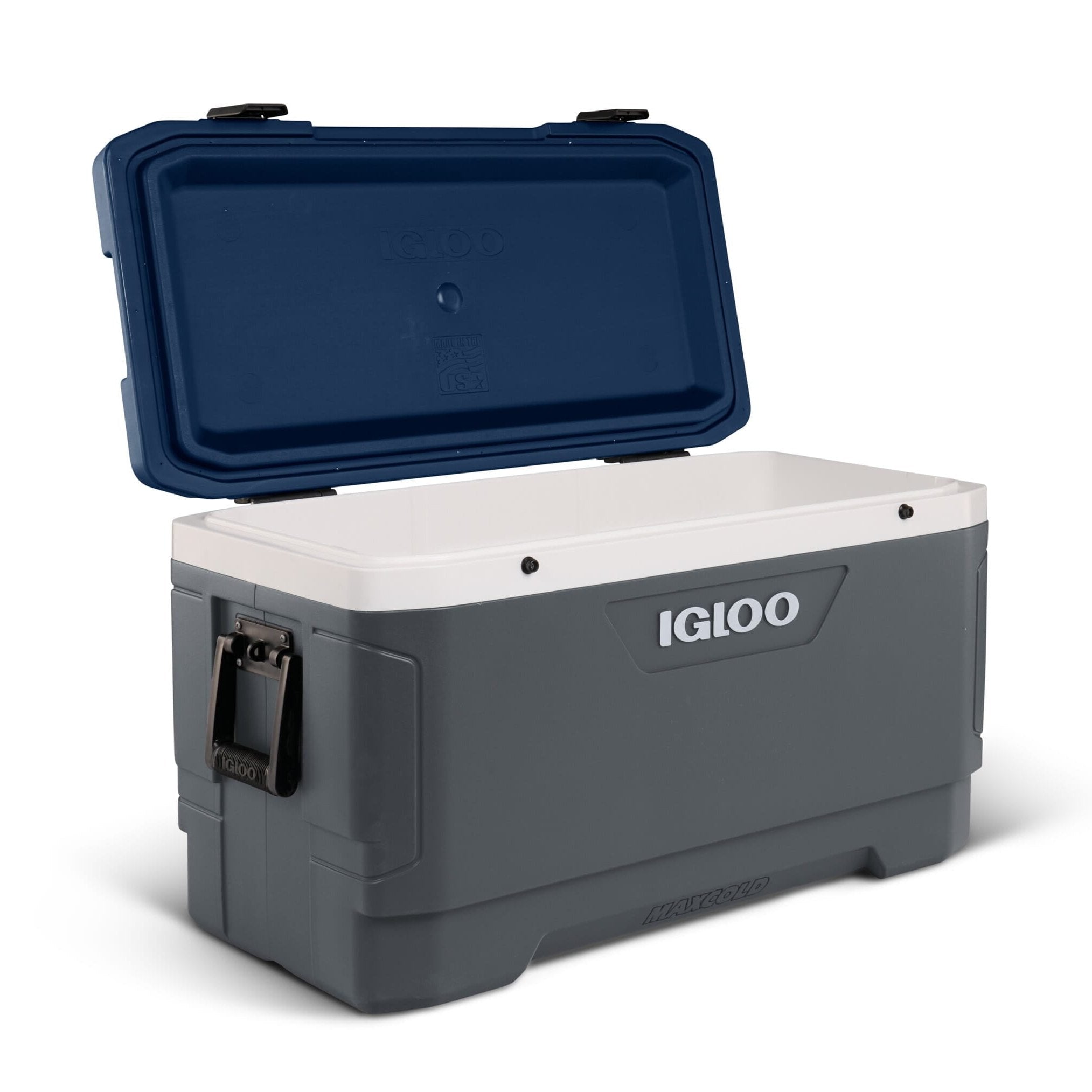 Igloo MaxCold Latitude 100Qt Hard Cooler - Carbonite/Aegean Sea