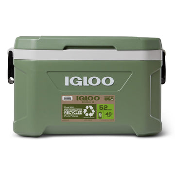 Igloo-ecocool Latitude 52 Qt Cooler Box - Vintage Green