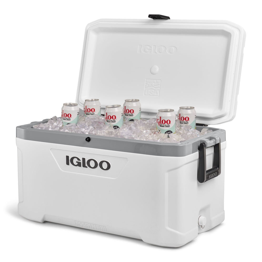 Igloo-latitude Marine Ultra 70 Cooler Box - White / Moonscape Gray