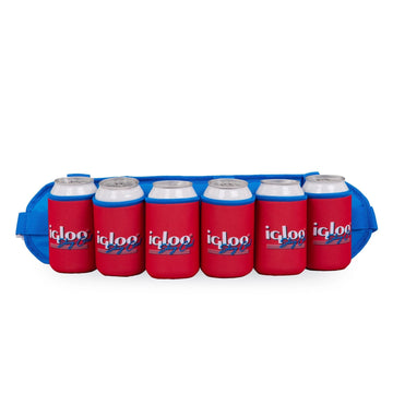Igloo Retro Beerdolier Soft Cooler Bag - Slate Blue/Red Star