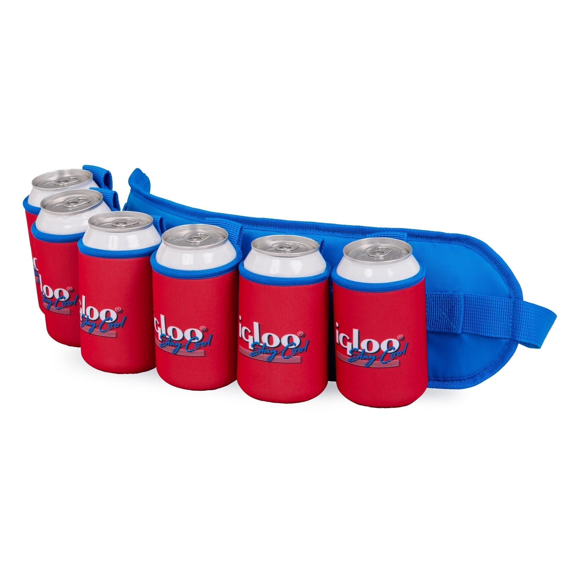 Igloo Retro Beerdolier Soft Cooler Bag - Slate Blue/Red Star