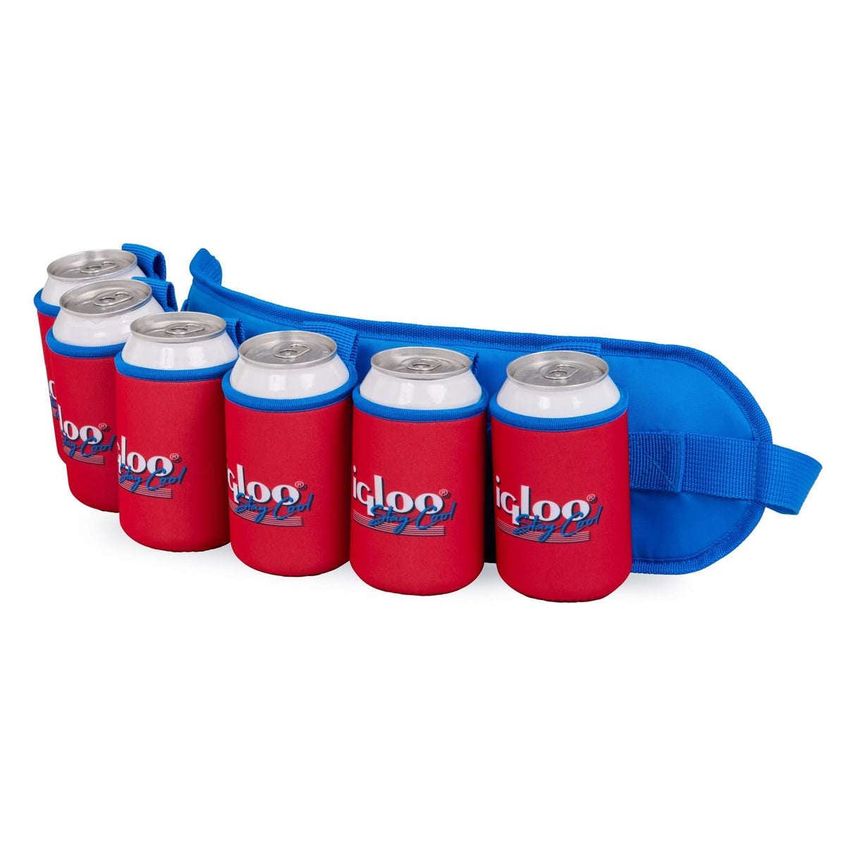 Igloo Retro Beerdolier Soft Cooler Bag - Slate Blue/Red Star