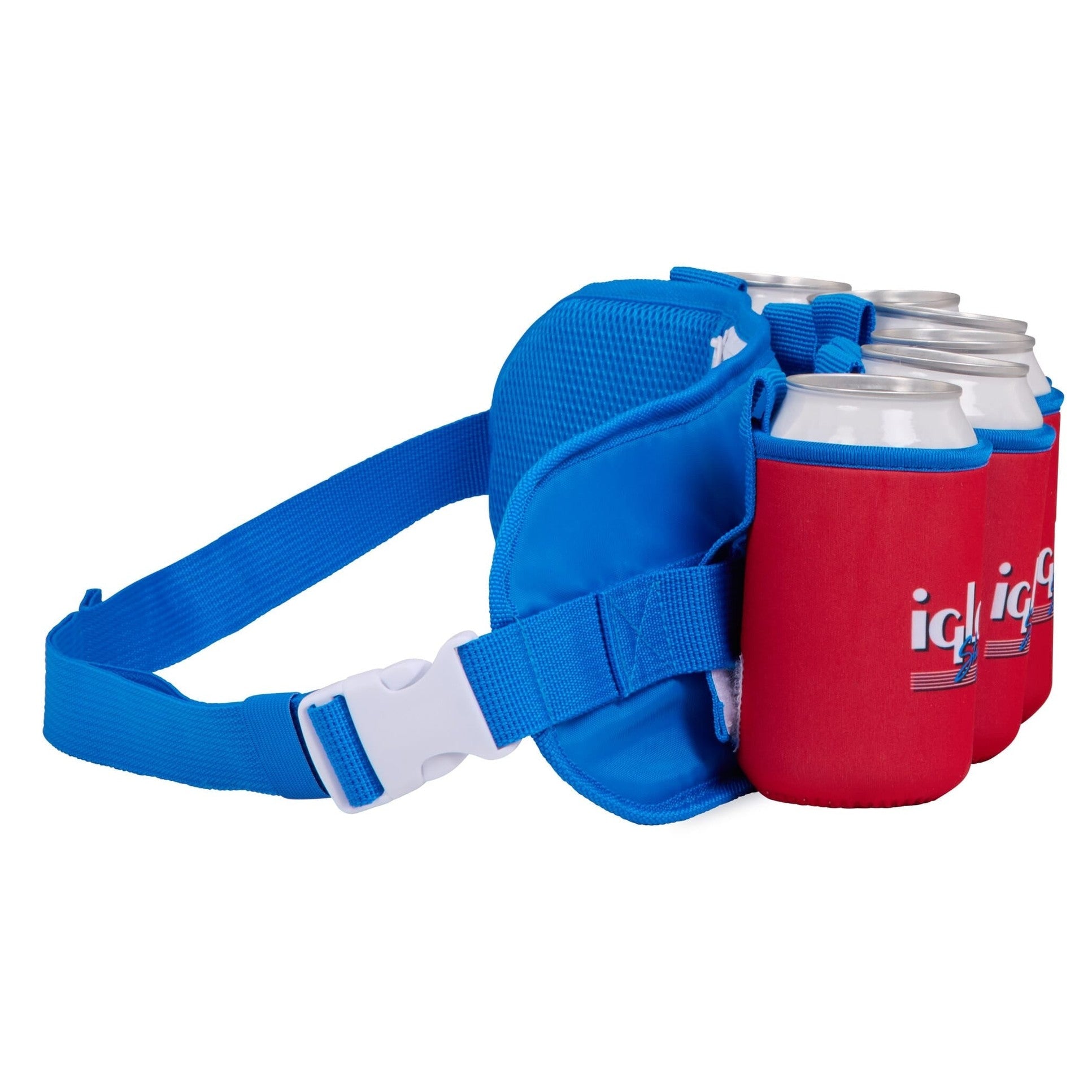 Igloo Retro Beerdolier Soft Cooler Bag - Slate Blue/Red Star