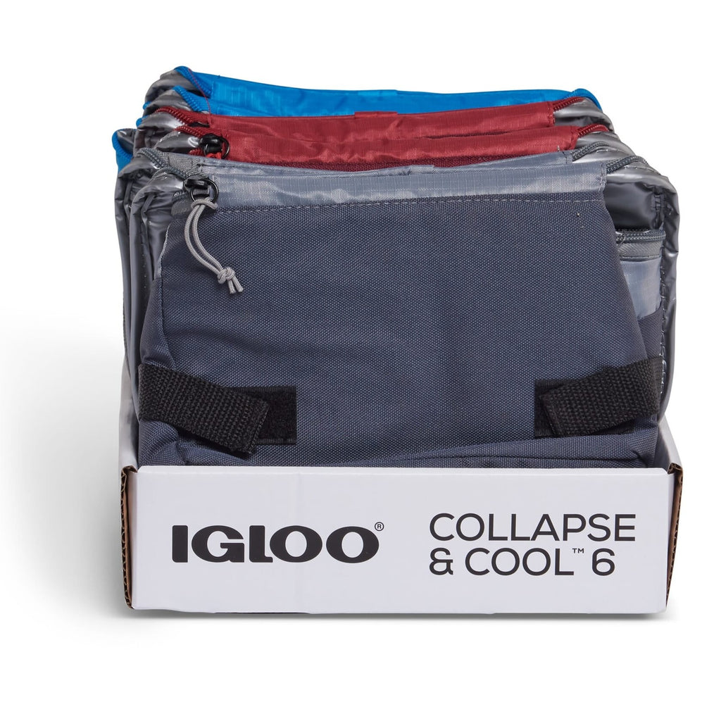 Igloo Collapse & Cool 6 Soft Cooler Bag - Blue/Black