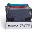 Igloo Collapse & Cool 6 Soft Cooler Bag - Blue/Black