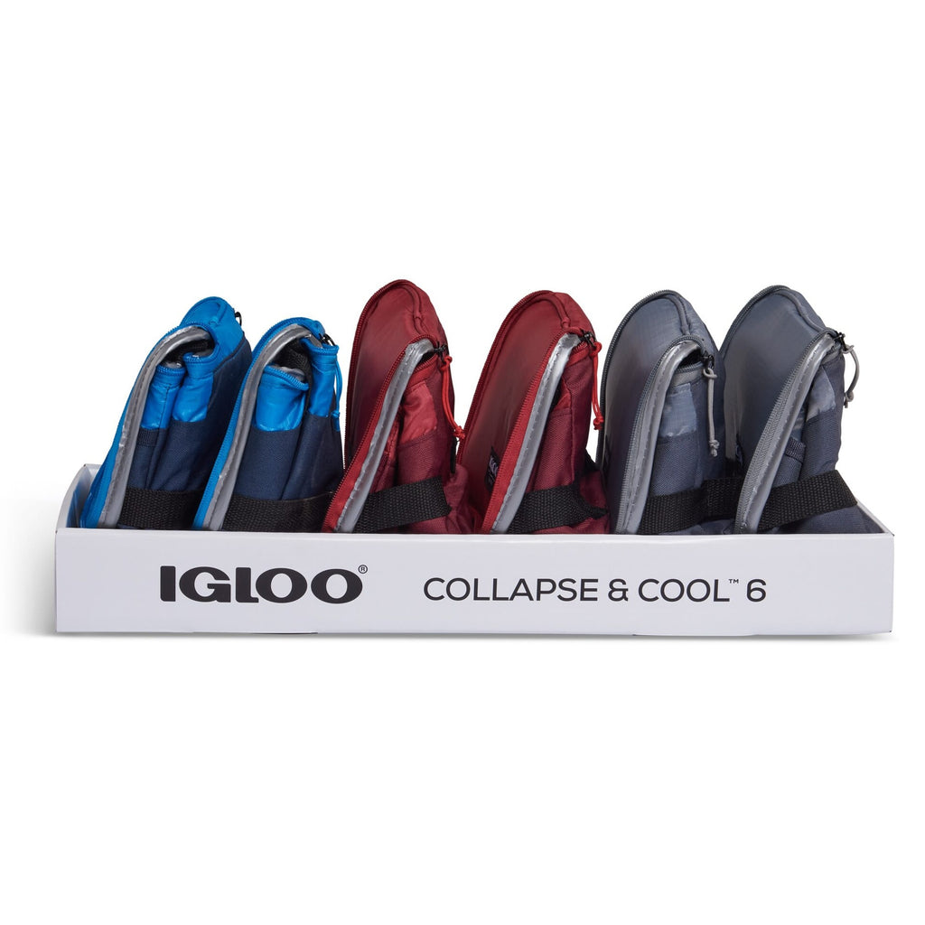 Igloo Collapse & Cool 6 Soft Cooler Bag - Blue/Black