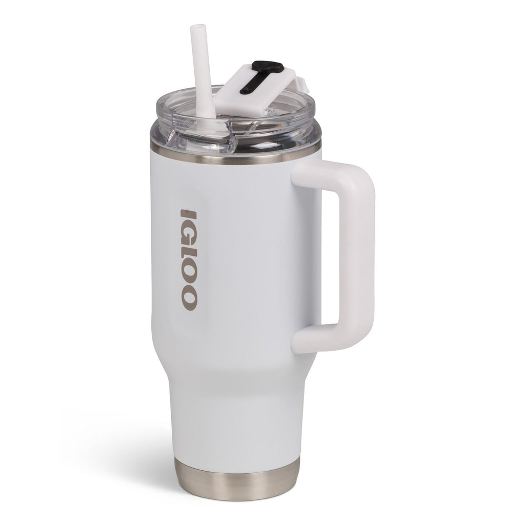 Igloo 32oz Stainless Steel Travel Mug - White