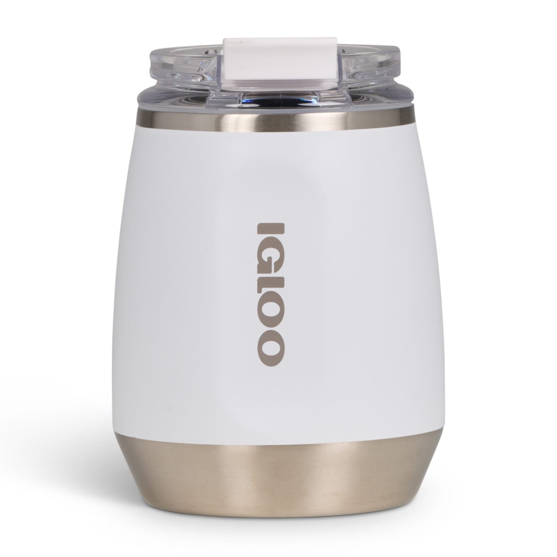 Igloo 10oz Stainless Steel Wine Tumbler - White