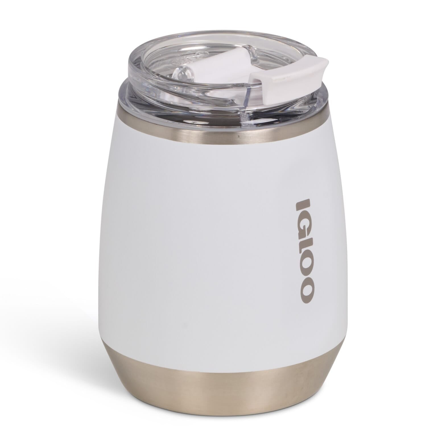Igloo 10oz Stainless Steel Wine Tumbler - White