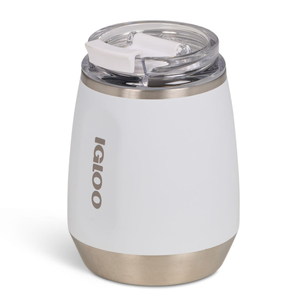Igloo 10oz Stainless Steel Wine Tumbler - White