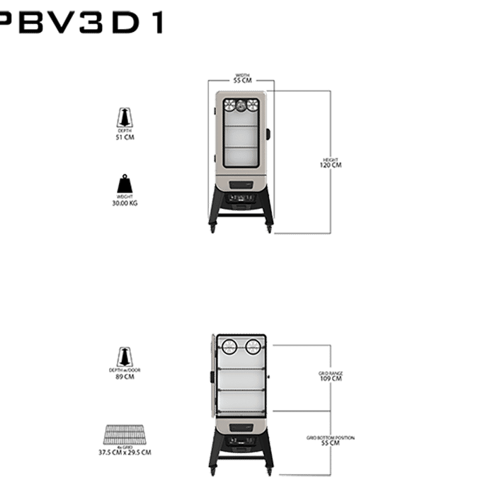Pitboss - PBV3D1  Electric Smoker