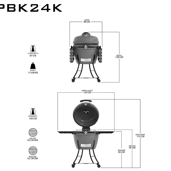 Pitboss - PBK24 - Grey