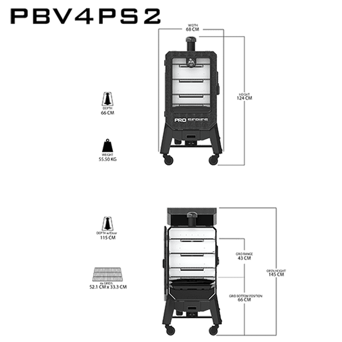 Pitboss - PRO V4P  Pellet Smoker Wifi