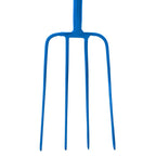 Red Gorilla 4-Prong Manure Fork 48" Straight Handle - Blue