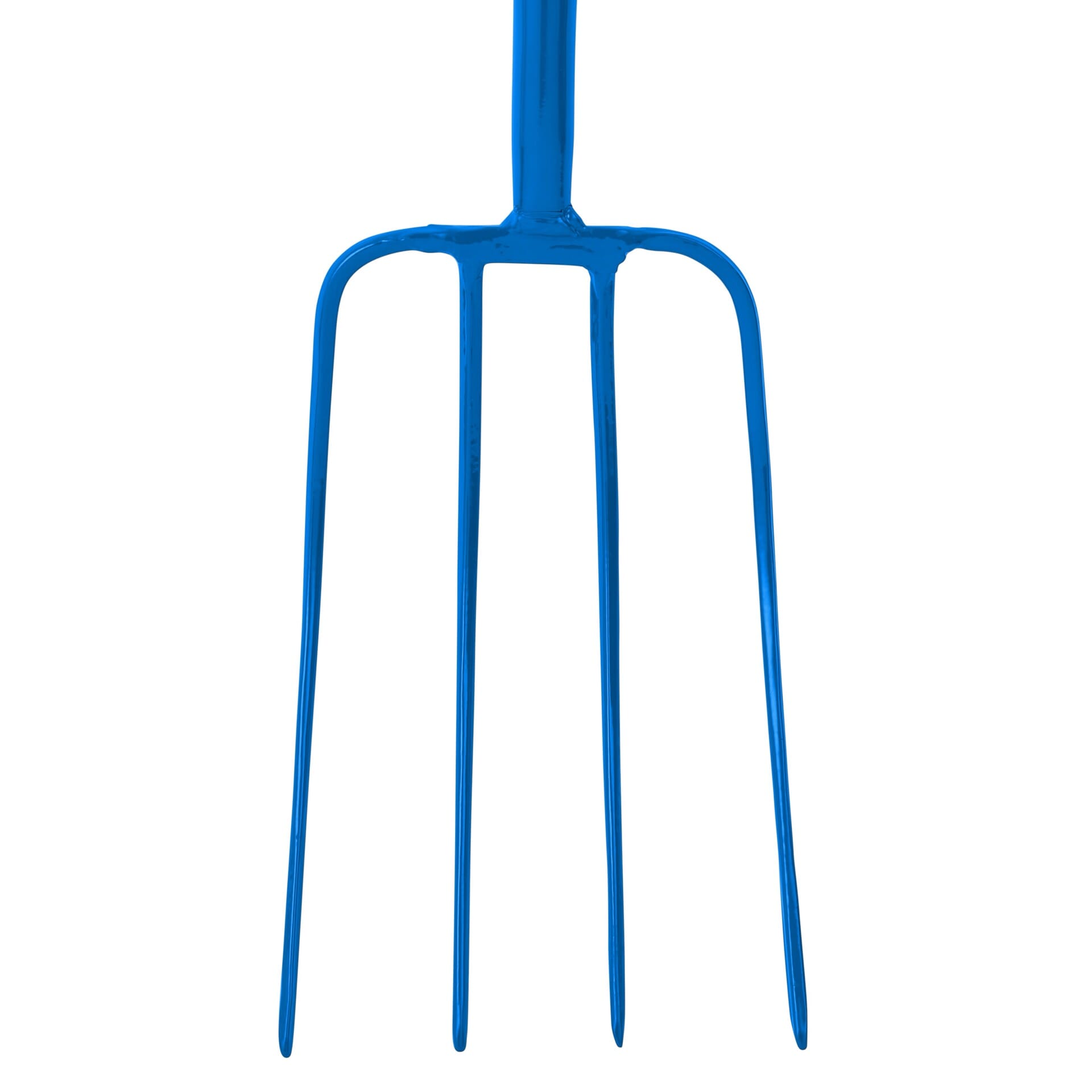 Red Gorilla 4-Prong Manure Fork 48" Straight Handle - Blue