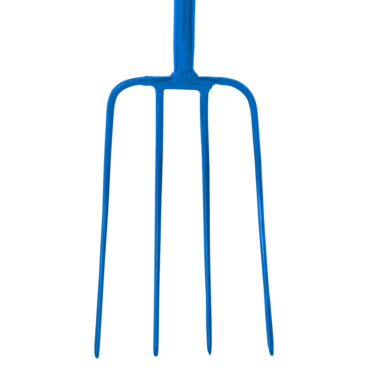 Red Gorilla 4-Prong Manure Fork 48" Straight Handle - Blue