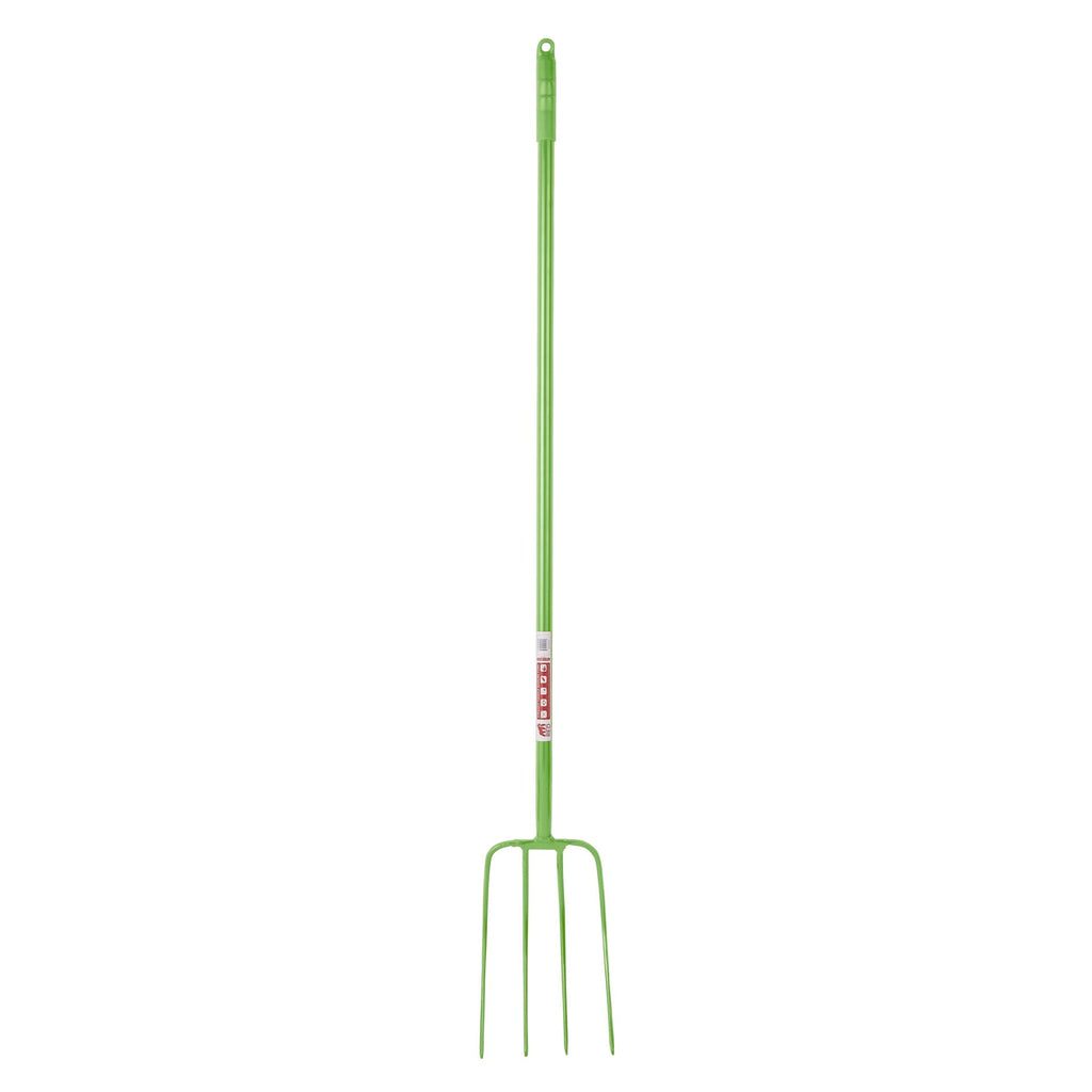4 Prong Manure Fork Straight Handle - Pistachio (48" Straight Handle)