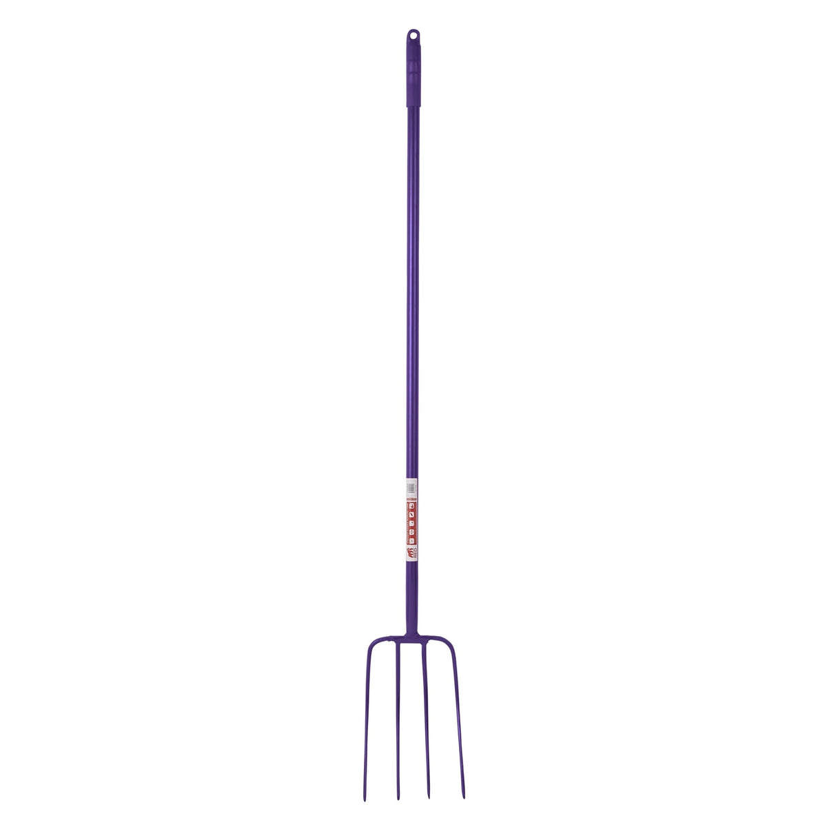 Red Gorilla 4-Prong Manure Fork 48" Straight Handle - Purple
