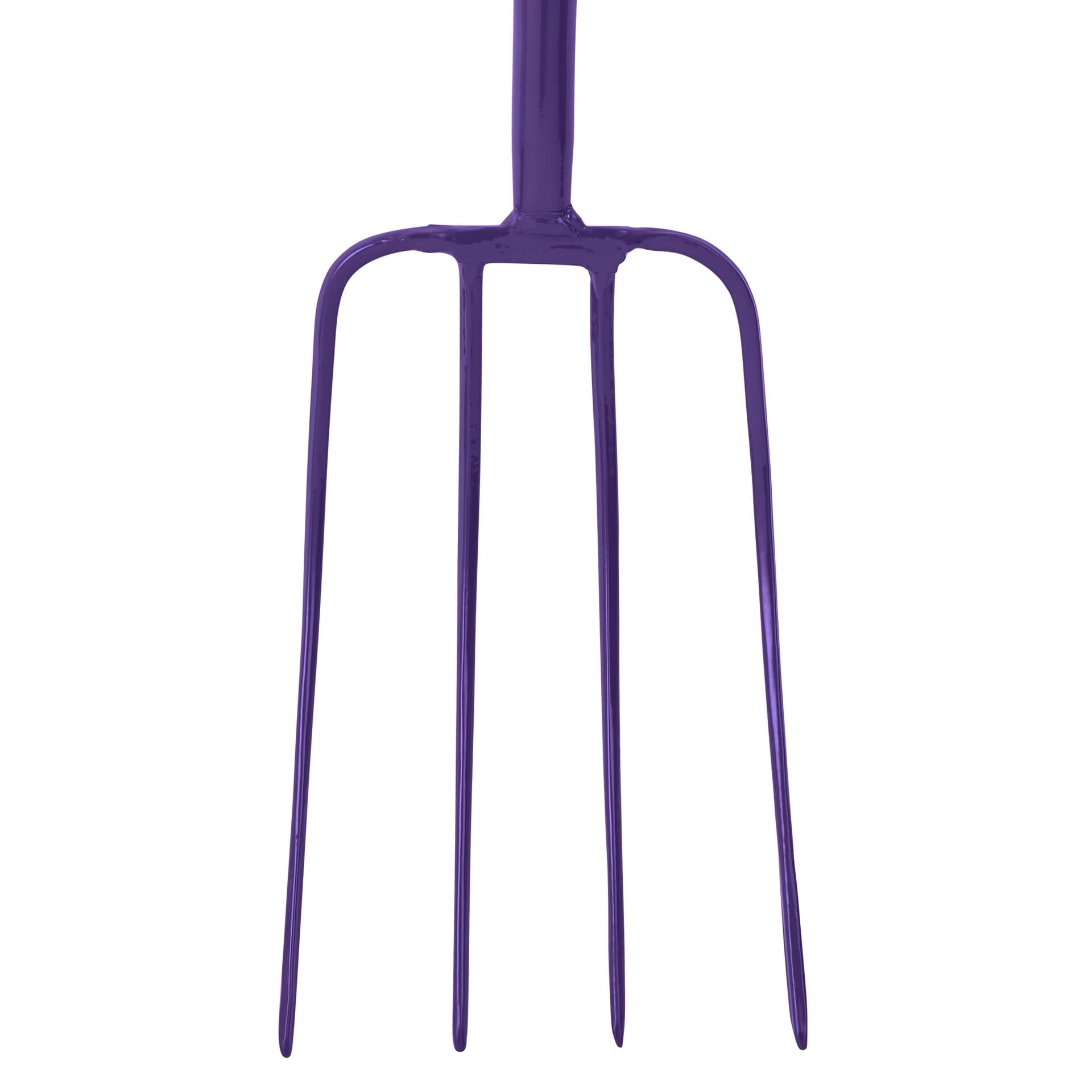 Red Gorilla 4-Prong Manure Fork 48" Straight Handle - Purple