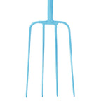 Red Gorilla 4-Prong Manure Fork 48" Straight Handle - Sky Blue