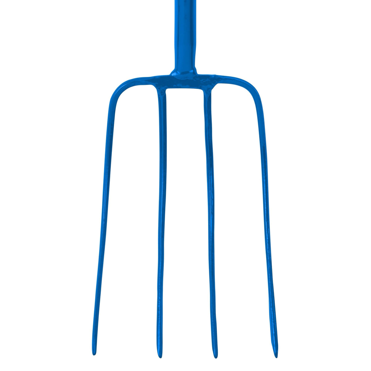 Red Gorilla 4-Prong Manure Fork with T-Handle - Blue