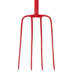 Red Gorilla 4-Prong Manure Fork with T-Handle - Red