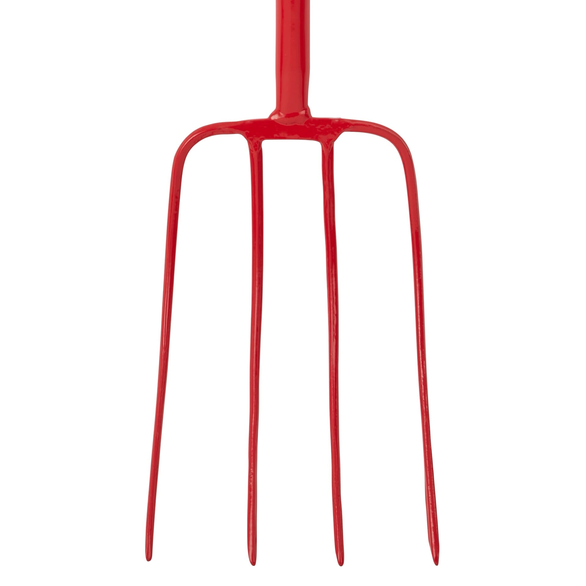 Red Gorilla 4-Prong Manure Fork with T-Handle - Red