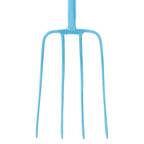 Red Gorilla 4-Prong Manure Fork with T-Handle - Sky Blue