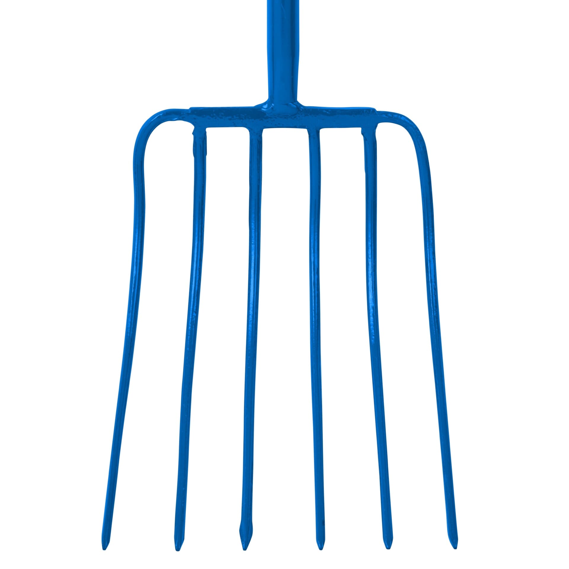 Red Gorilla 6-Prong Manure Fork with T-Handle - Blue
