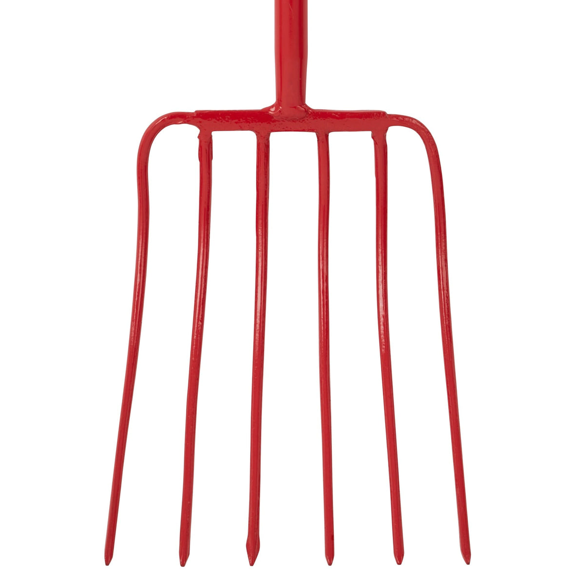 Red Gorilla 6-Prong Manure Fork with T-Handle - Red