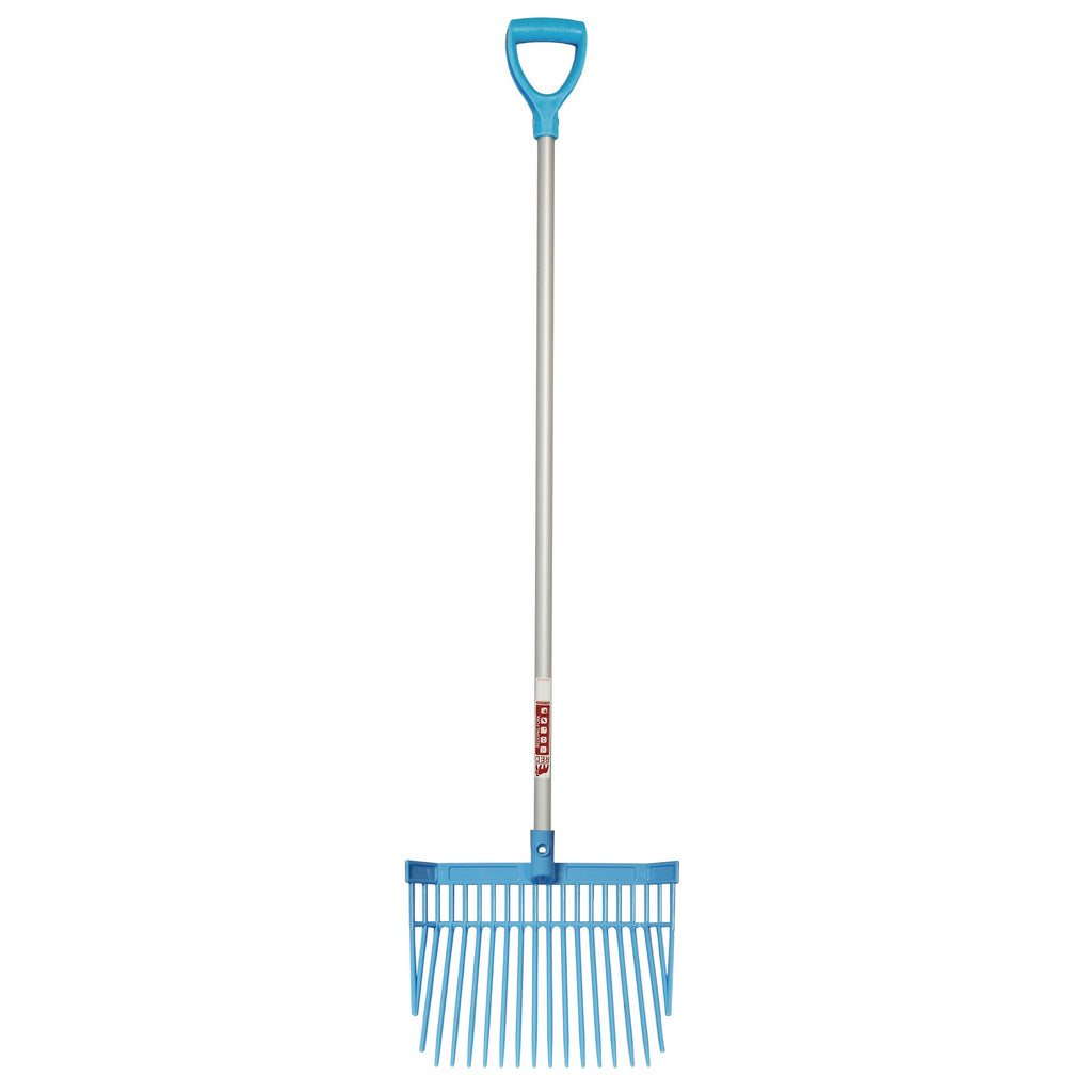 Red Gorilla PC Bedding Fork with D-Handle - Sky Blue