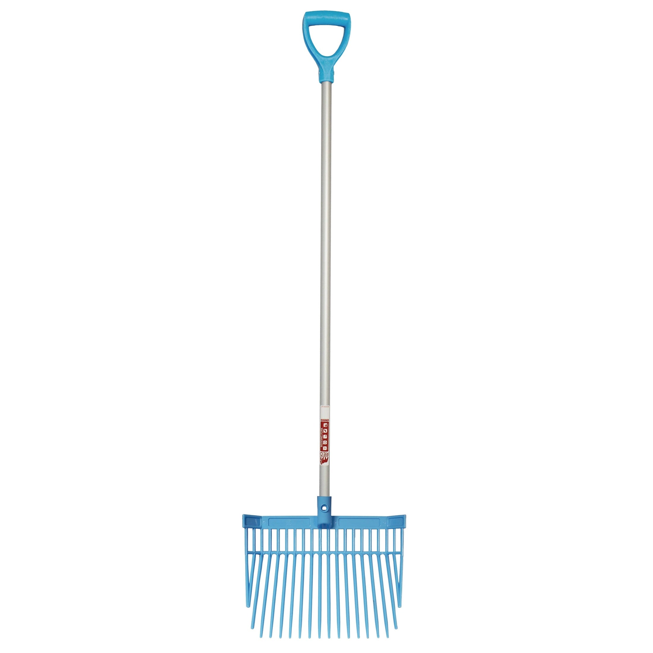 Red Gorilla PC Bedding Fork with D-Handle - Sky Blue
