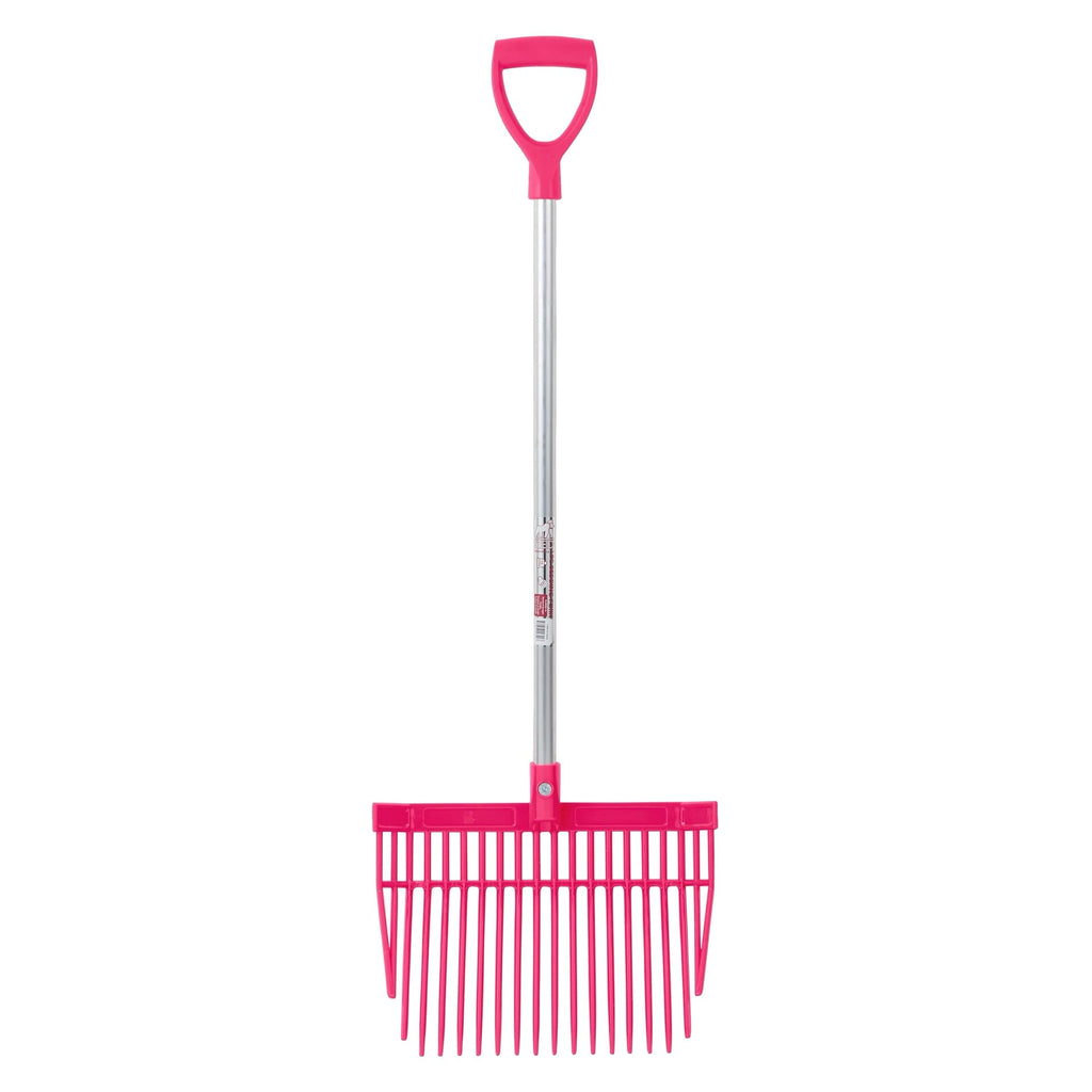 PC Bedding Fork Short D-Handle - Pink (Short Handle)