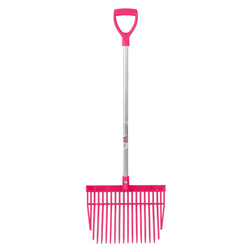 PC Bedding Fork Short D-Handle - Pink (Short Handle)