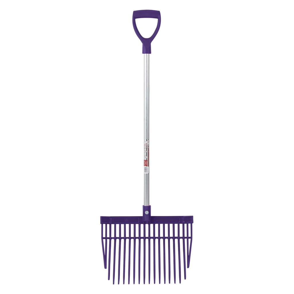 PC Bedding Fork Short D-Handle - Purple (Short Handle)