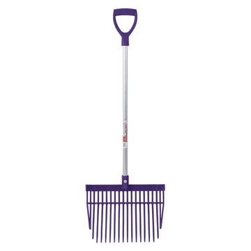 PC Bedding Fork Short D-Handle - Purple (Short Handle)