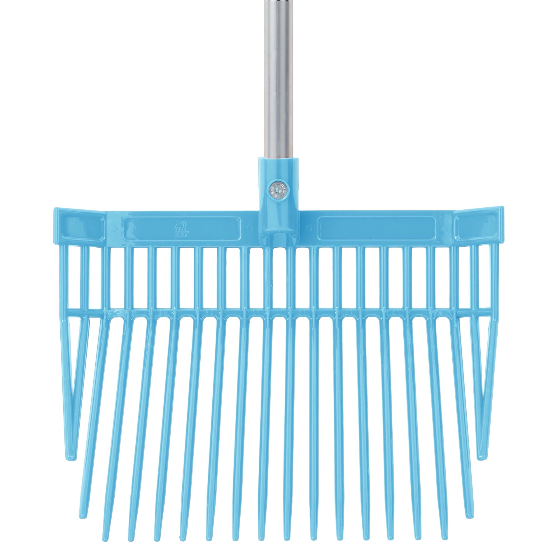 Red Gorilla PC Bedding Fork Short D-Handle - Sky Blue