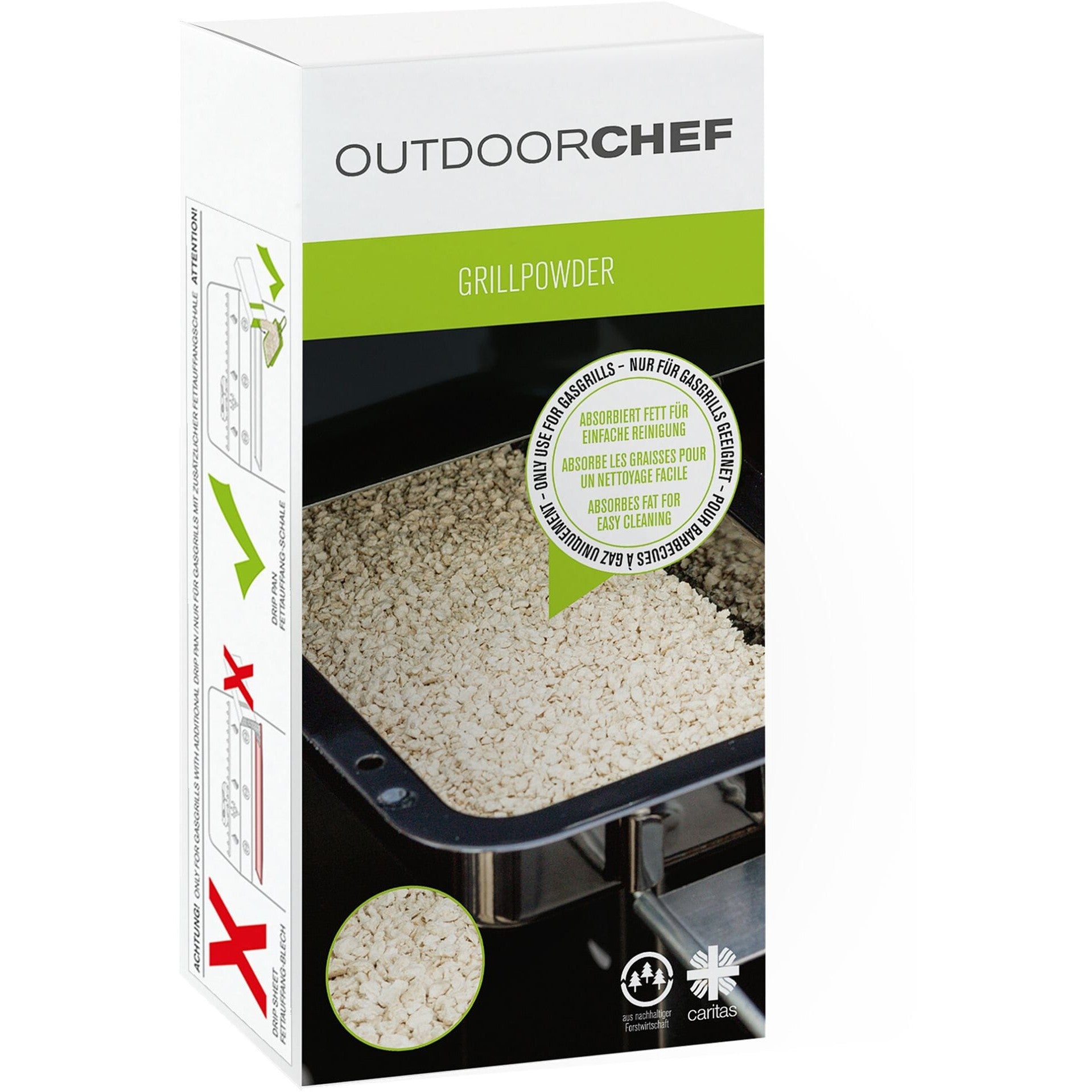 OutdoorChef Grill Powder - Grill Seasoning and Cleaning
