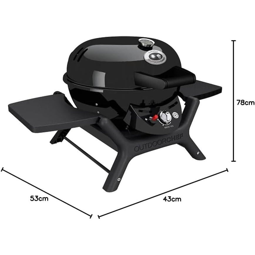 OutdoorChef MiniChef 420 G Gas Kettle Grill - Black 30mbar
