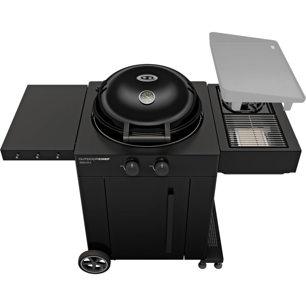 OutdoorChef Arosa 570 G EVO Plus Gas Kettle Grill - Black 30mbar